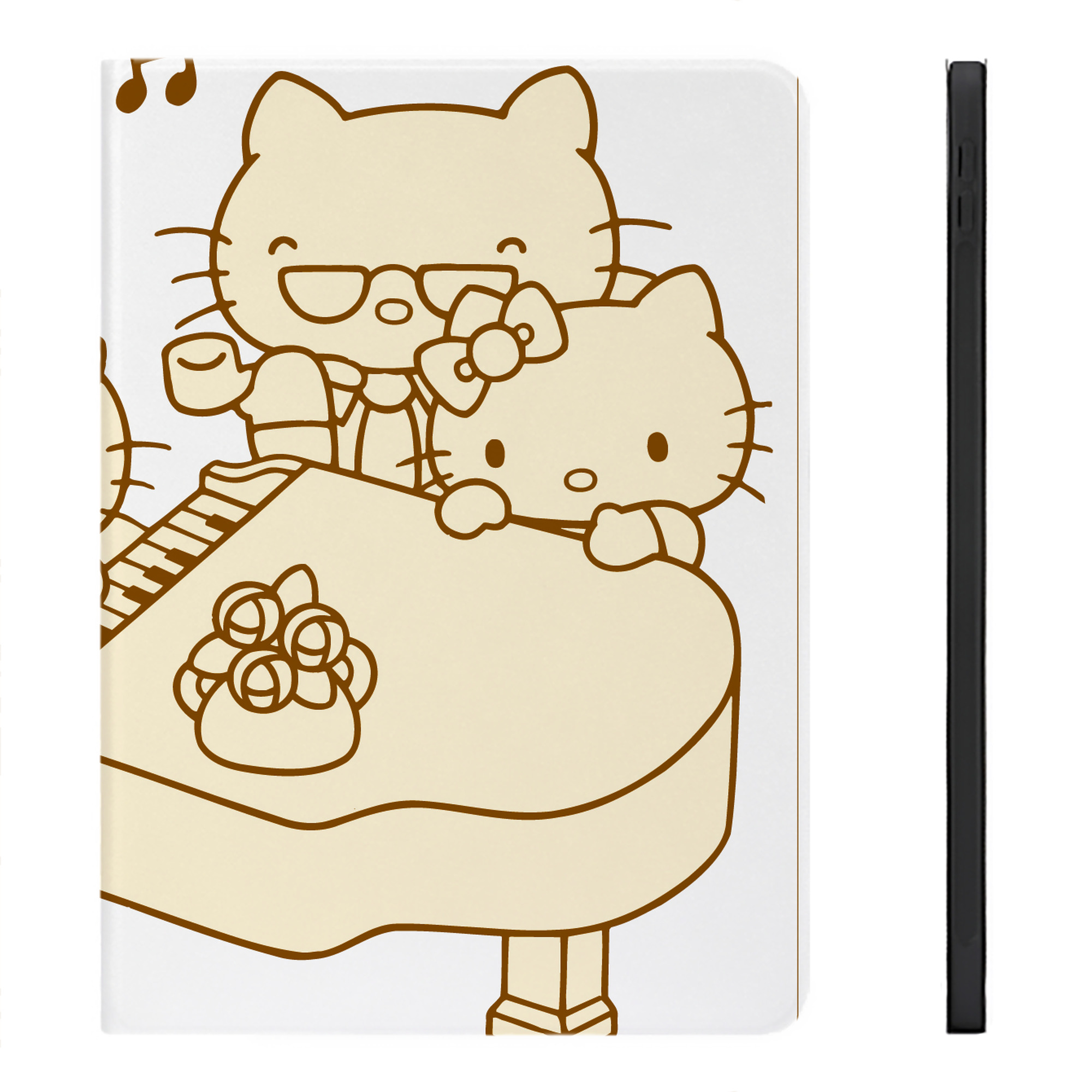 （画像用） Hello Kitty ハローキティ IPadケース ペンホルダー付き ブックスタイルデザイン